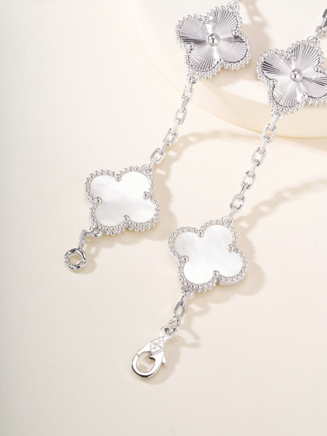 Van Cleef & Arpels Alhambra White Gold Bracelet
